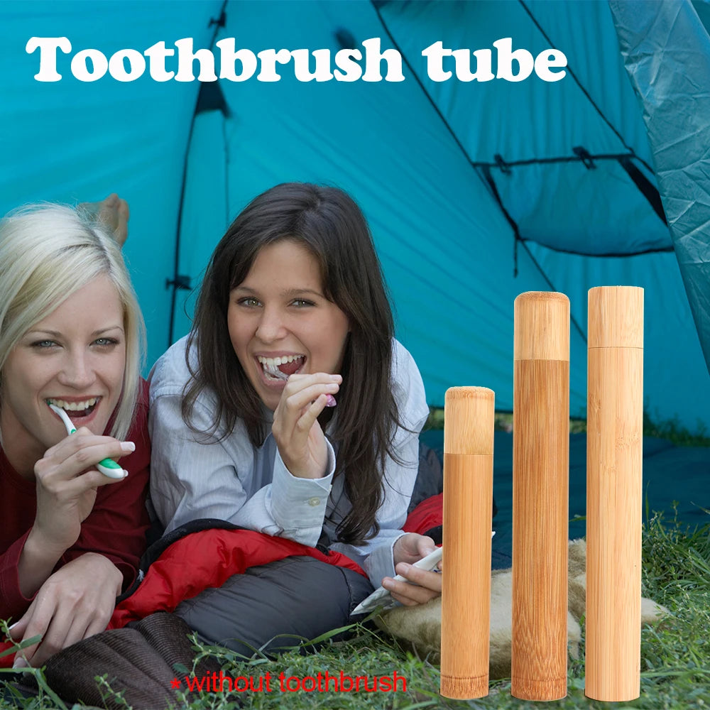 Natural Bamboo Toothbrush Tube Toothbrush Holder Toothbrush Case Bamboo