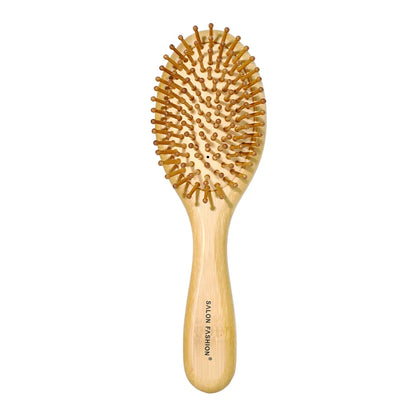 Bamboo Hair Brush Air Bag Wide Teeth Bamboo Combs Smooth Massage Scalp Brush Barber Comb Women Hairdressing Styling Hair Tools