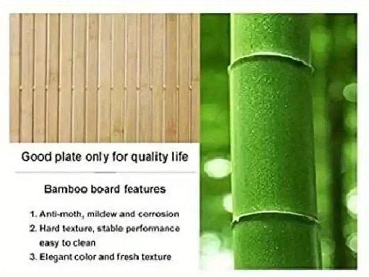 Bamboo Fiber Non-Slip Bath Mat Handcrafted Rectangular Water Resistant Floor Mat Bathroom Shower Thermal Insulation Mat