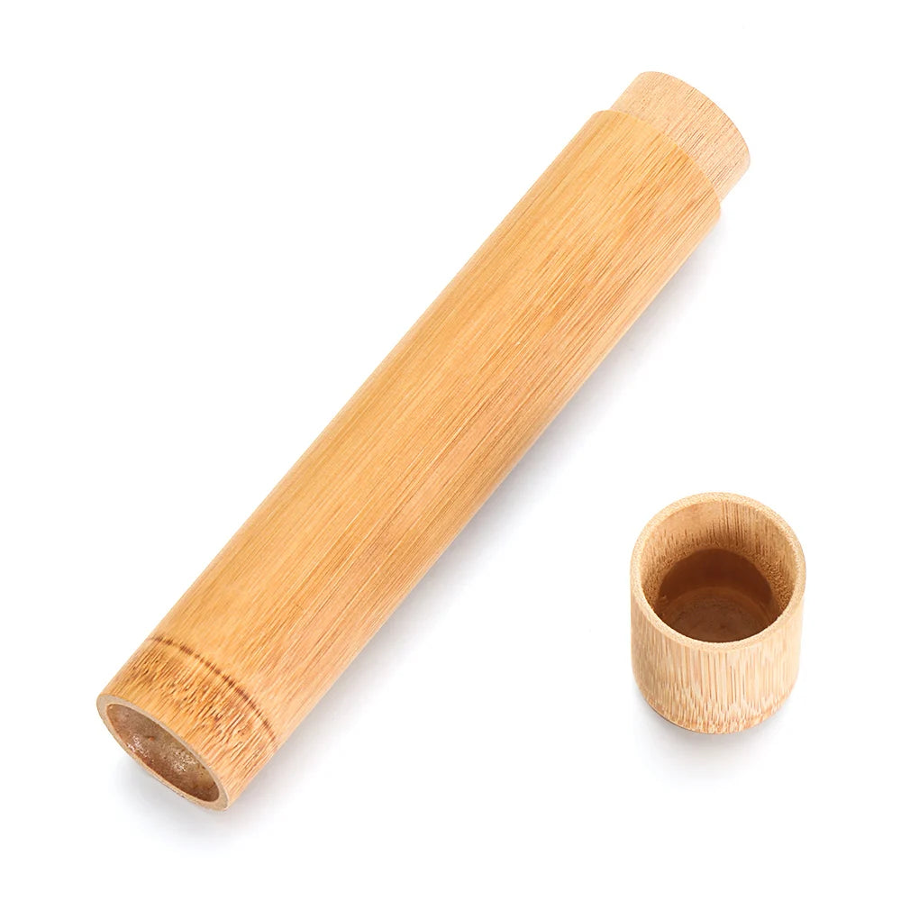 Natural Bamboo Toothbrush Tube Toothbrush Holder Toothbrush Case Bamboo