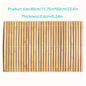 Bamboo Fiber Non-Slip Bath Mat Handcrafted Rectangular Water Resistant Floor Mat Bathroom Shower Thermal Insulation Mat