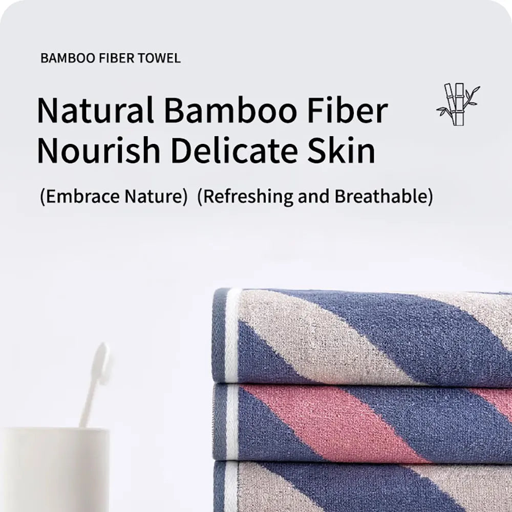 Bamboo Towel Set Bathroom Super Absorbent 3 Piece Towel Set 1 Hand Towels 1 Face Towel 1 Bath Towels Hotel  34X35 34X76 70X140
