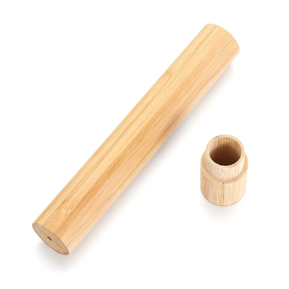 Natural Bamboo Toothbrush Tube Toothbrush Holder Toothbrush Case Bamboo