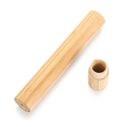 Natural Bamboo Toothbrush Tube Toothbrush Holder Toothbrush Case Bamboo
