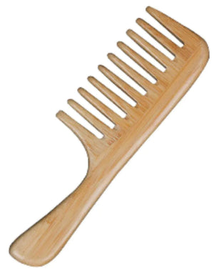 Wooden Wide Tooth Comb for Women Men Anti-static Detangling Hair Comb Styling Comb for Curly Fine Straight Wet Dry Hair Natural Bamboo Comb